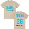 Jason Derulo Last Dance Tour 2026 graphics Cotton shirt unisex Y2k Hip hop Style Retro Summer Mens Short sleeve Top fan gift