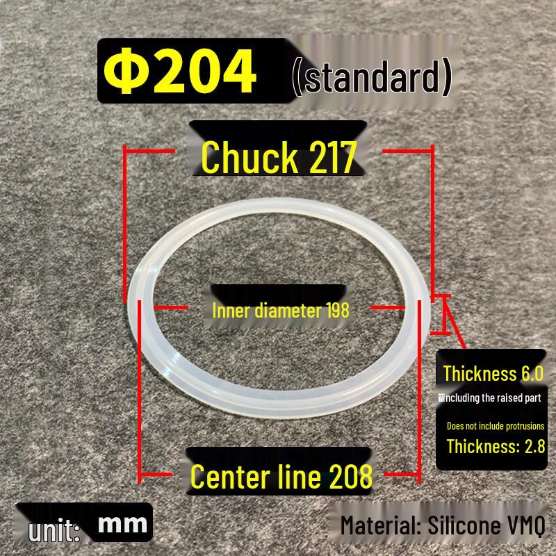 Quick-Install Silicone Gaskets for Sanitary Clamps Clamp 217 (5 pcs)