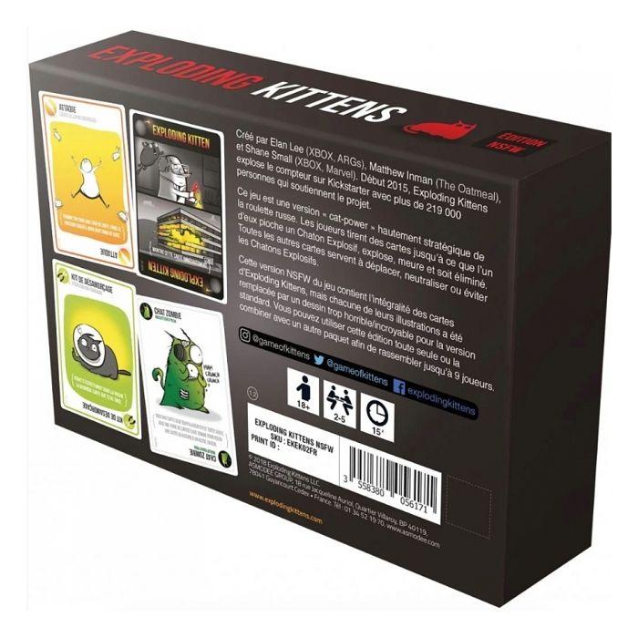 Jeu De Cartes - Exploding Kittens : NSFW Edition - Asmodee - Jeu D'ambiance Adulte