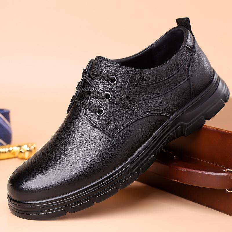 Fashion Spring Autumn Men's Dress Shoes Fashion Casual Soft-soled Leather Driving Shoes Man British New Designer Non-slip Loafers Male