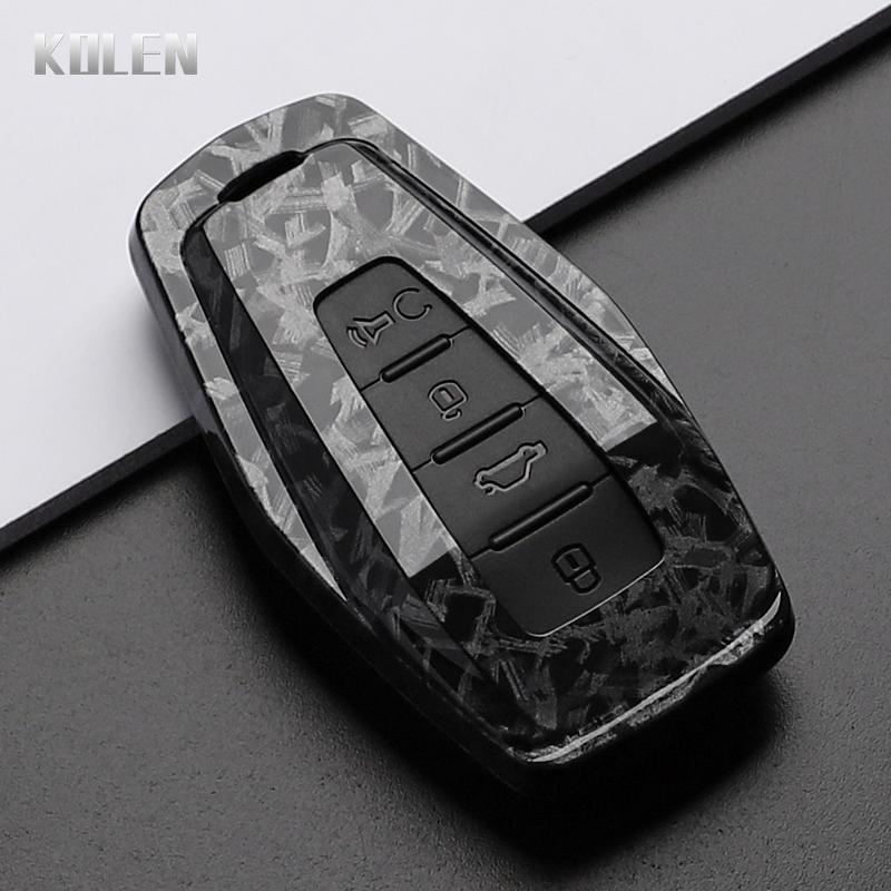 

Abs Carbon Fiber Style Car Key Case Cover For Geely Coolray Atlas Boyue Nl3 Emgrand X6 X7 Ex7 Gt Gc9 Borui Fob Bag Accessories