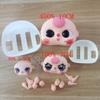 '1 Set Doll Diy Accessories 5.5Cm10Cm Replacement Face Hand Foot Kit For Baby Three Toy Random Styl