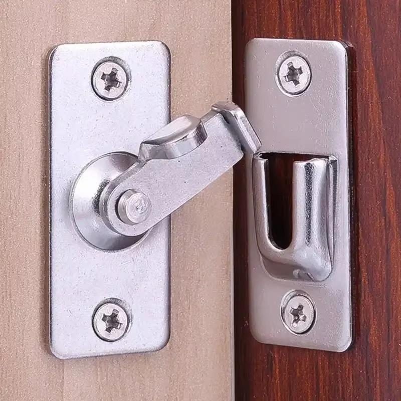 90 Degree Door Lock Flip Latch Gate Latches Safety Door Lock for Barn Wood Fence Sliding Doors,304 Stainless Steel Gate Hardware