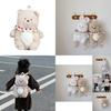 Adorable Soft Plush Bear And Bunny Backpack For Kids Lightweight School Bag