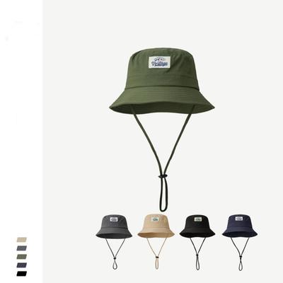 Vielseitiger Outdoor-Camping schnelltrocknender Fischerhut Damen Sommer atmungsaktiv dünn Kordelzug Sonnenschutz Beckenhut Herren Tide