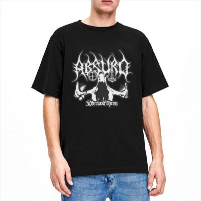 Absurdes Black Metal Band Shirt Merch Herren Damen Reine Baumwolle Rundhals Werwolfthron Shirt Kurzarm Kleidung Grafikdruck