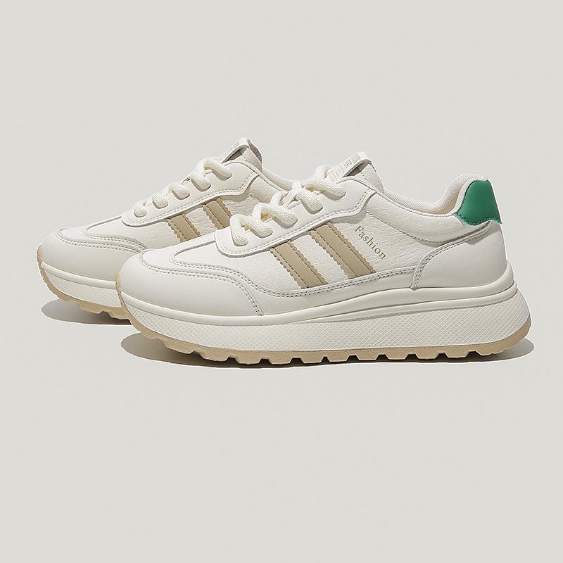 Mesh breathable thick-soled white shoes women's new versatile and lightweight sports and leisure versatile Forrest Gump shoes in summer 2025