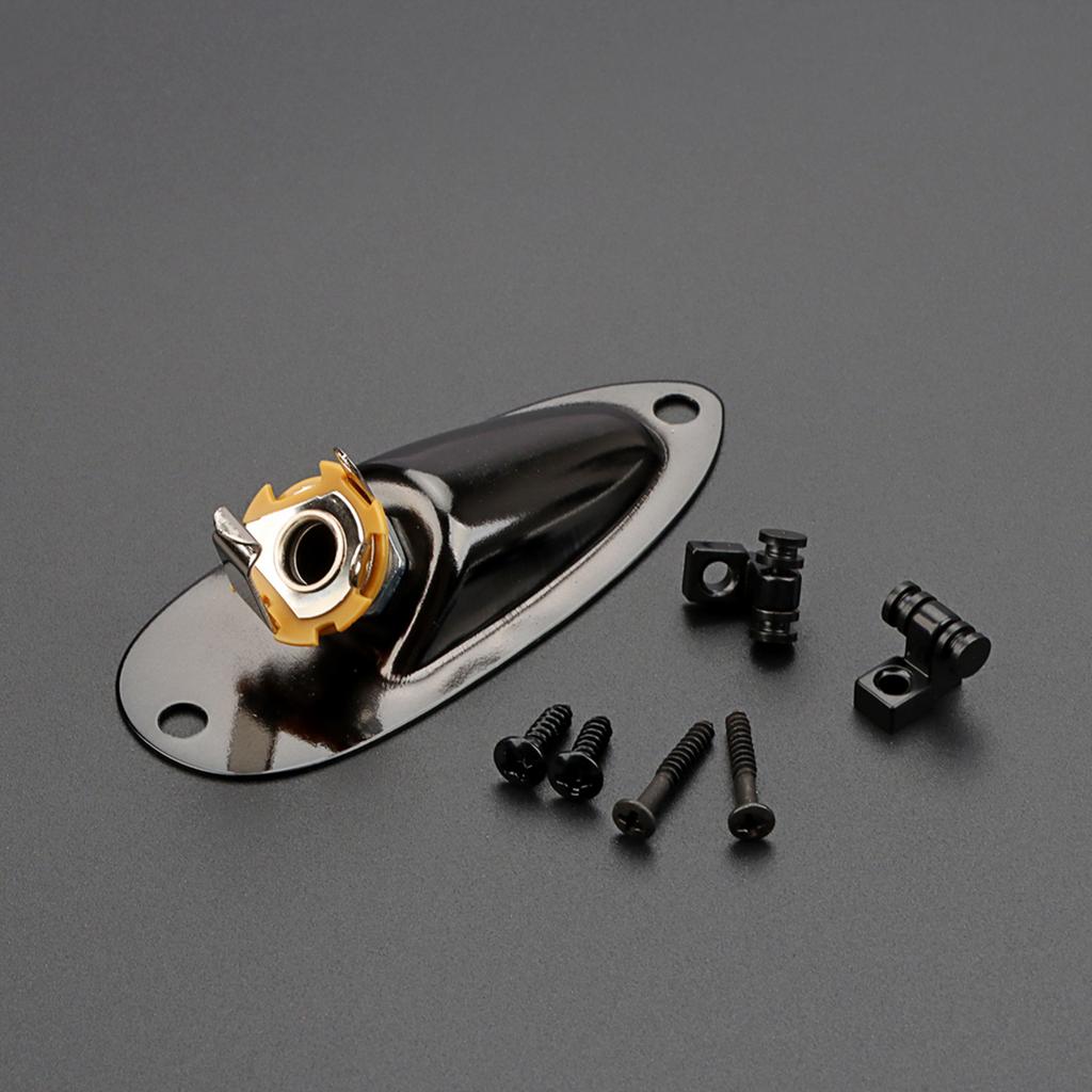 Electric Guitar Boat Style Output Jack Socket Plate Guitar Input Jack 1
