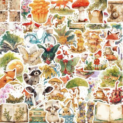 50 Cartoon Fairy Tale Elf Stickers for Decoration - Waterproof and Perfect for Guitar, Notebook, or Luggage.