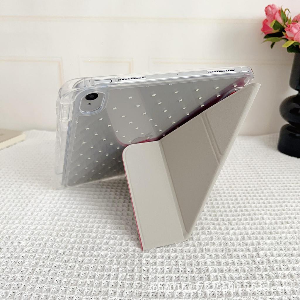 Compatible iPad 10.2 Protective Case Pro 3rd/4th Gen with Pen Slot, Starry Solid Color, Air 5 Leather Case, Apple Mini 5