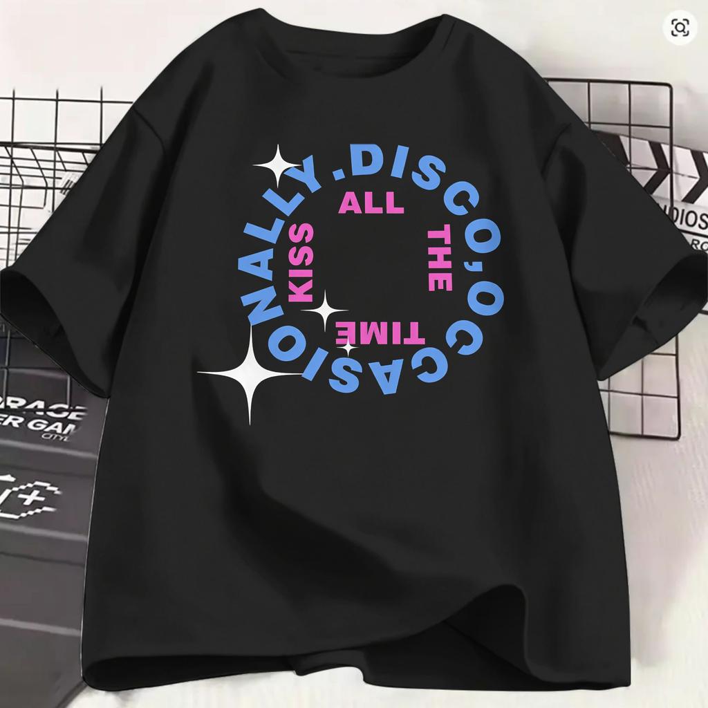 Streetwear T Shirt Summer Kiss All The Time Fashion T Shirts Harrys Styles 2026 100 Cotton Tshirt For Unisex Y2k Retro Clothes
