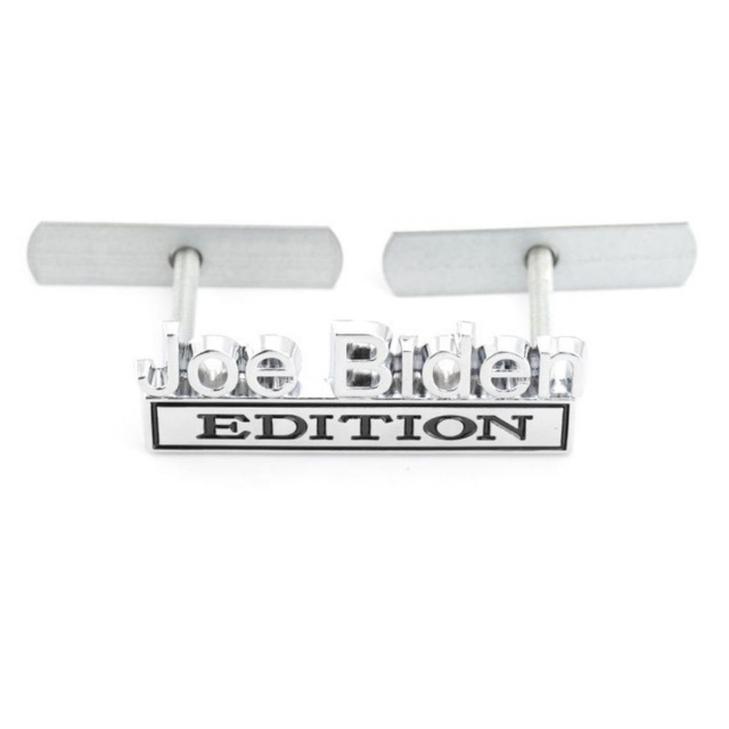 1Pc 3D Metal Joe Biden Edition Logo Car Front Grille Badge Side Fender Rear Trunk Emblem Sticker Decal