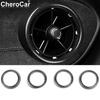 4Pcs Car Dash Air Vent Outlet Cover Trim Decor Kit for Chevrolet Camaro 2016-23