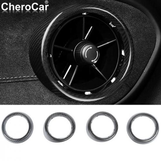 4Pcs Car Dash Air Vent Outlet Cover Trim Decor Kit for Chevrolet Camaro 2016-23