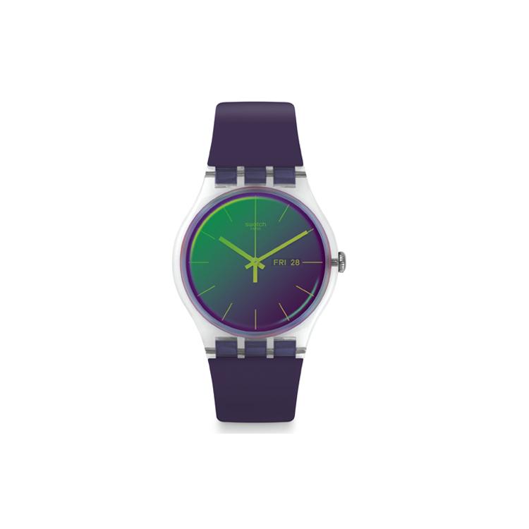 SWATCH Unisex 41mm Green Watch SUOK712 SUOK712 Purple