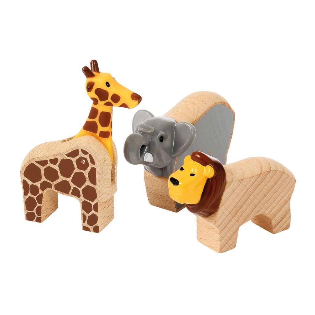 BRIO Safari Adventure Set [26 pieces] 33960, Ages 3+ [Toy, Wooden Toy, Wooden Rail, Rail Set, Gift (Birthday/Christmas)]
