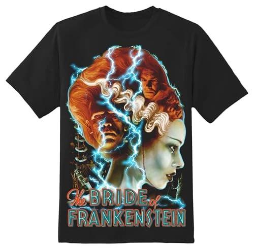 

Bride of Frankenstein Electric Men s T-Shirt Official Universal Monster L