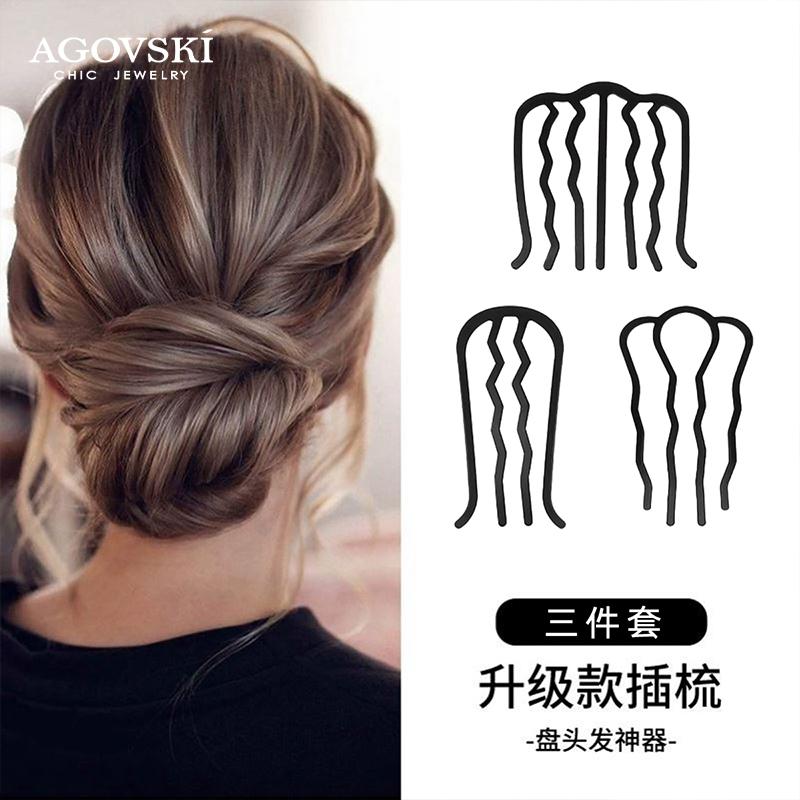 Lazy Maruko Head Insert Comb Disc Hair Artifact