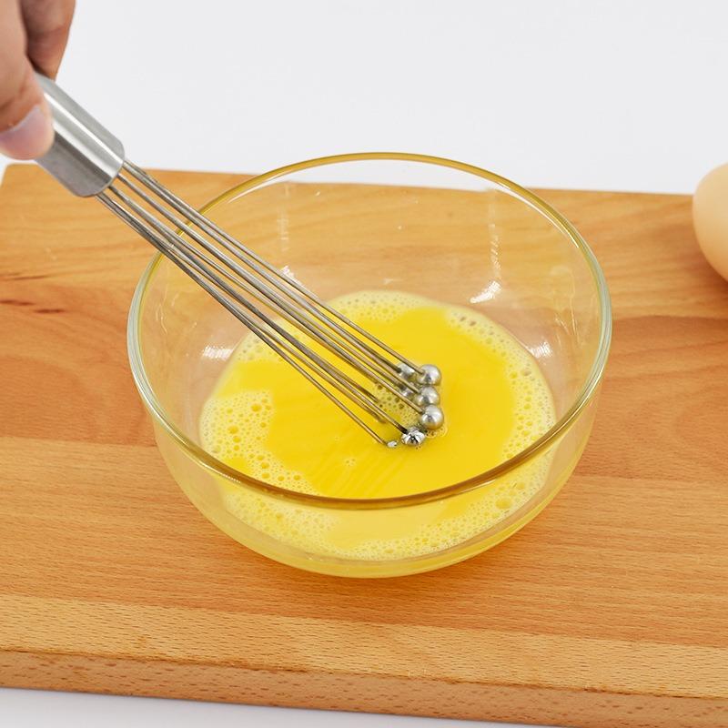 Egg Beaters Stirring Bead Ball Whisk Hand Held Egg Beater Stainless Steel Kitchen Tools Cooking Foamer Wisk Manual Mixer