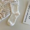Socks Women'S Bow Button Medium Tube Stacking Socks Spring And Summer All-In-One Machine Boneless Japanese Women'S Socks