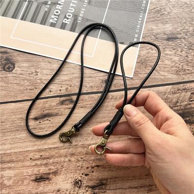 Šňůrka na krk Pravá kůže Keycord Lano Ručně vyrobená zápěstní šňůrka Klíčenka z hovězí kůže Jednoduchá šňůrka na mobilní telefon Šňůrka na klíče proti ztrátě