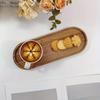 1pc Acacia Wood Serving Tray - Perfect for Serving Variety of Dishes