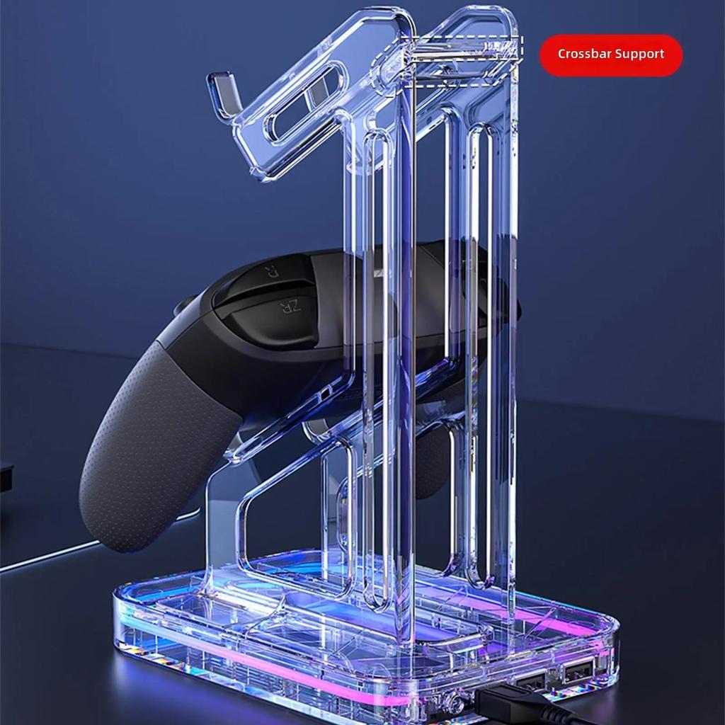 Contemporary Gamer Gear Display Case Supports Two Joysticks Stylish Game Accessory Suitable for Game Consoles &