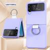 Shockproof Ring Folding Cell Phone case for samsung Z Flip 4 3 Protective Cover