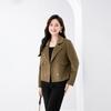 2025 Autumn/Winter Women's Double-Sided Cashmere Coat, Short Suit Collar, Korean Style, 100% Wool.