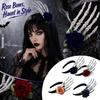 Halloween Rose Skeleton Hand Flower Headband Hair Accessory for Costume Party