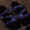 

2026 Sexy Women Sandals Summer Beach Shallow Mouth Rhinestones Fashion Rome Ladies Party Comforta… More 36