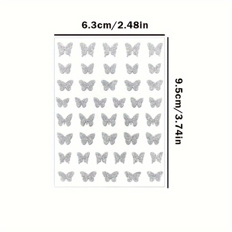 

1 шт. Блестящая наклейка для дизайна ногтей в виде бабочки/Самоклеящаяся наклейка для дизайна ногтей для украшения ногтей, Товары для дизайна ногтей для женщин