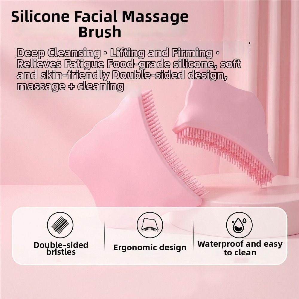 Lift Firm Contour Face Brush Soothe Massage Facial Anti-Puffiness Brush  For Face Neck