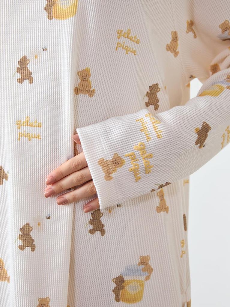 Gelato Pique Honey Bear Print Dress PWCO254330 OWHT Women's