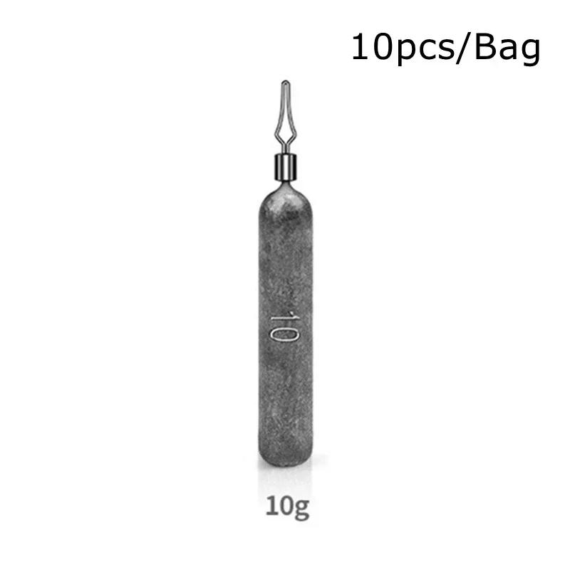 10pcs/lot Fishing Weight Sinkers 3.5g 5g 7g 10g 14g 20g Soft Bait Sinker Bass Fishing Tackle Accessories