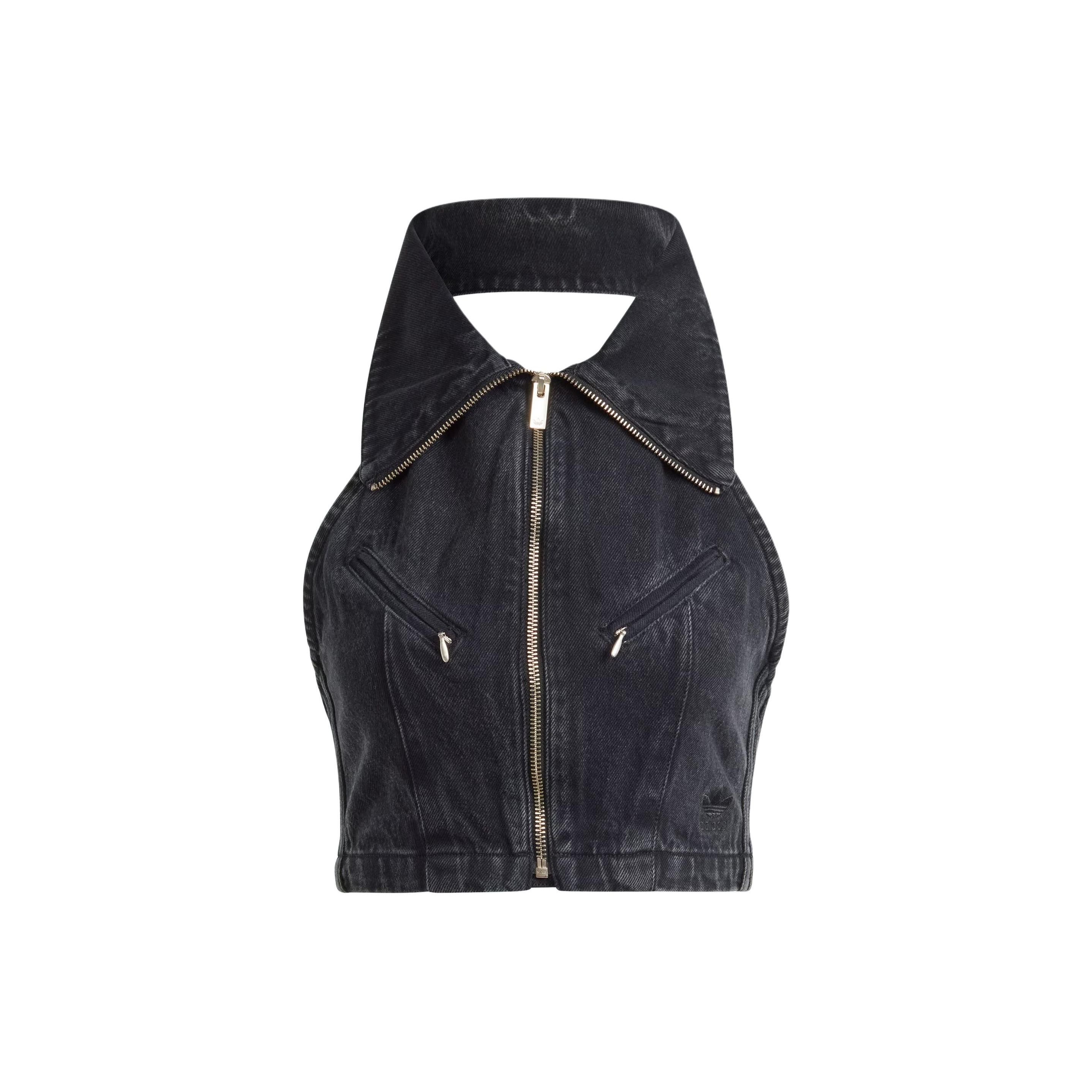 adidas Originals Women s Montreal Denim Vest Black IT7270 L