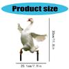 Elegant Geese Acrylic Yard Stakes Geese Garden Stakes with Acrylic Geese Statues for Unique Lawn and Yard Decors