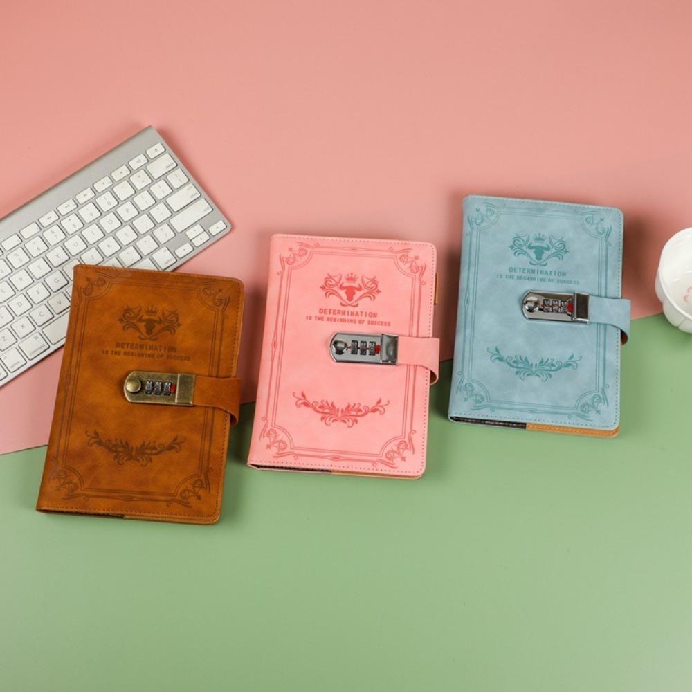 PU Lockable Journal Dazzling Premium Quality Notepad Creative PU Leather Notebook  Writing