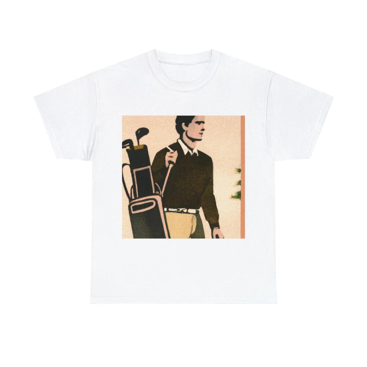 

Vintage Style Golf Art T Shirt NEW Country Club Retro Graphic Tee S