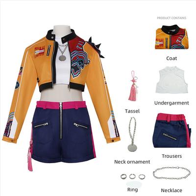 Kpop Dämonenjäger Rumi Zoey Mira Cosplay Huntrix Kostüm für Mädchen Kleidung Gruppe Idol Rollenspiel Halloween Karneval Anzug