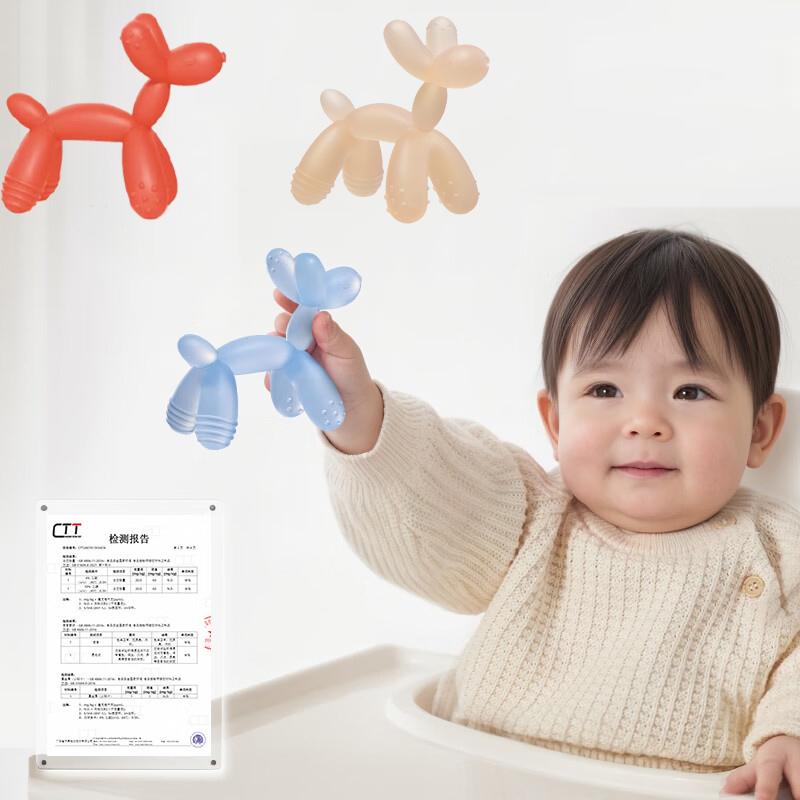 Non-Toxic Bpa Free Silicone Baby Teether Toy Anti-Eating Hand Molar Baby Accessorie Anti Drop Wrist Hand Teether Dental Care Gums