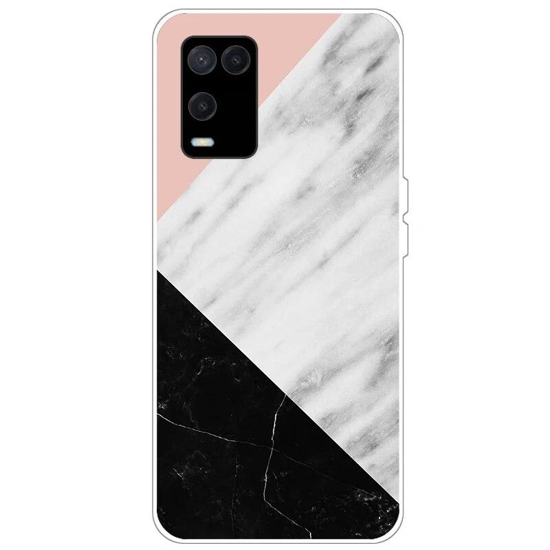 OPPO A54 Case telefonhoz Hátlap OPPO A54 5G 4G Case CPH2239 CPH2195 OPPOA54 A 54 Bumper Silicon Soft Funda fekete tpu tokhoz