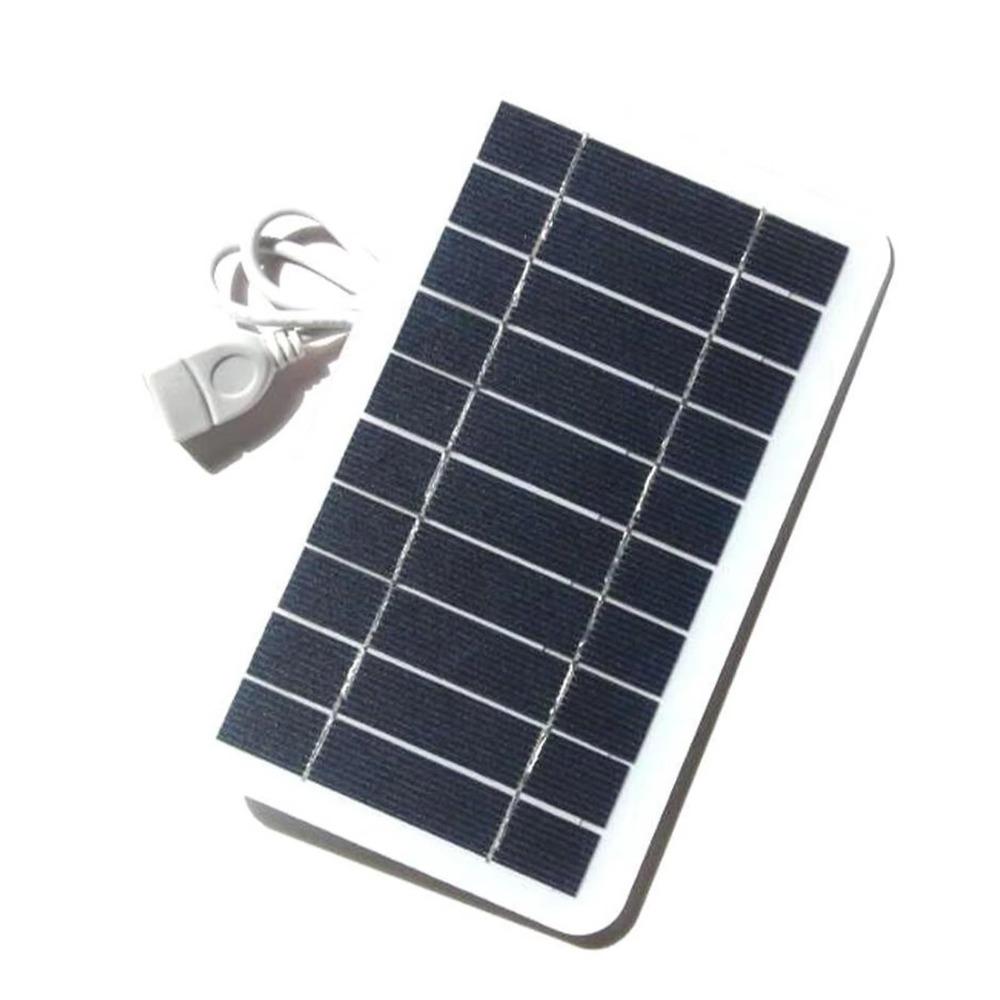 2W/4W/6W/8W Solar Panel Charger 5V Outdoor Solar Charger USB Solar Charger Panel Electric Fan