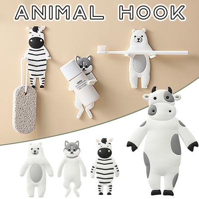 Cute Hanger Wall Door Keychain Decoration Frame Cartoon Punch Hook