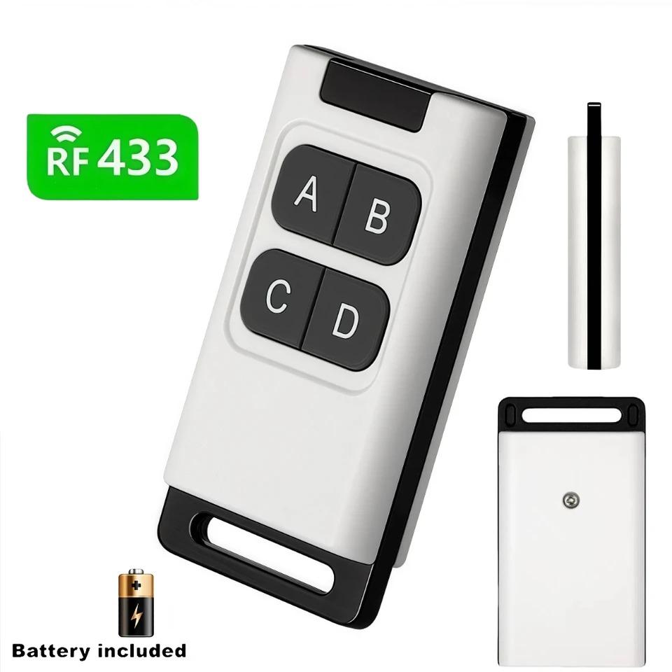 433MHz Universal RF Remote Control Learning Code Transmitter for Garage Door 2/4 Channels Cloning Duplicator