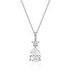 [Puremond] Simulant Diamond Water Drop Necklace OTS321501DWW