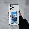 Manga B-Blue L-Lock-K Handyhülle Für iPhone 17pro, 16,15,14,13,12,11 X XR Plus,Andere Weiche Schwarze Hülle