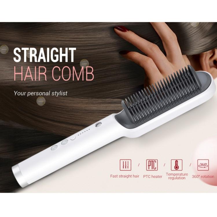 K-SKIN KD380 Hair Straightener Electric Straight Hair Curler Comb Brush PTC Heating Ceramic Straight Hair Brush