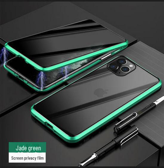 

Магнитный двухсторонний чехол из магнитного стекла с защитой от подглядывания для iPhone 16 Pro Max, совместим с iPhone 15 и 14. iPhone16