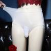 Sexy See Through Men Brief Sissy Pouch Panties Sheer Panties Mid Waist Bikini Briefs Cross Dresser Underwear Breathable Lingerie